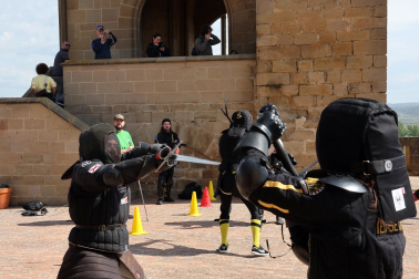 Encuentro de esgrima histórica en Olite.