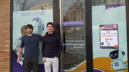 Eduardo Moreno y Guillermo Arana, de Algorithmics Pamplona