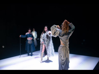 DIVAS DESUBICADAS, ARTISTAS MARTIRIZADAS, VIRTUOSIDAD A MEDIAS. UNA CANTANTE QUE CANTA CON AUTOTUNE Y AÚN ASÍ CANTA MAL.
SE LLEVA SER GRACIOSA, PERO NO POSITIVA. SE LLEVA SACAR UN EP. SE LLEVA LEER UN MONTÓN DE LIBROS DE TEORÍA QUEER. EMPRENDER TU PROPIO PROYECTO.

O SEA... SE LLEVA SER ORIGINAL.

HAY QUE SER PERFECTA.

Cuatro personas interactúan con los mecanismos visibles de un
teatro que es un cuerpo, delimitándolo como territorio de conflicto. Las intérpretes corporeizan el deseo de ser una cosa diferente a
una misma, provocando una vorágine de juicios e identidades que lo
rompe todo y celebra el fallo.

QUIERO SER UNA COPIA BARATA DE OTRA PERSONA, TENGO UN ALMA DE PLÁSTICO, QUE MÁS DA.

Una conversación superficial y un discurso teórico interminable se
superponen en capas que interactúan entre sí, dando lugar a una ilusión de pantalla dividida