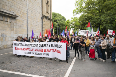 Manifestación de CGT, LKN, CNT y ESK por el 1 de mayo
