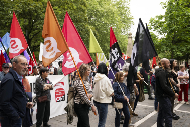 Manifestación de CGT, LKN, CNT y ESK por el 1 de mayo
