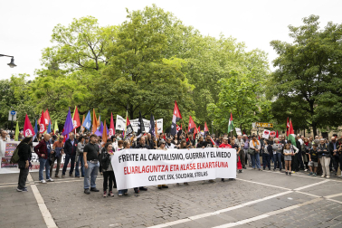 Manifestación de CGT, LKN, CNT y ESK por el 1 de mayo