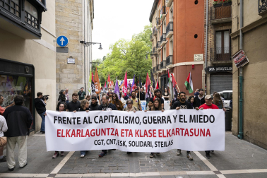 Manifestación de CGT, LKN, CNT y ESK por el 1 de mayo