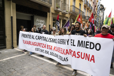 Manifestación de CGT, LKN, CNT y ESK por el 1 de mayo