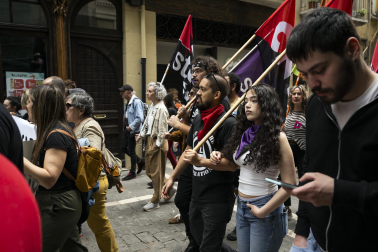 Manifestación de CGT, LKN, CNT y ESK por el 1 de mayo