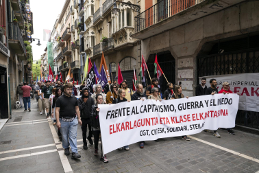 Manifestación de CGT, LKN, CNT y ESK por el 1 de mayo