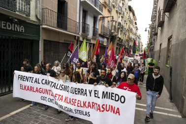 Manifestación de CGT, LKN, CNT y ESK por el 1 de mayo
