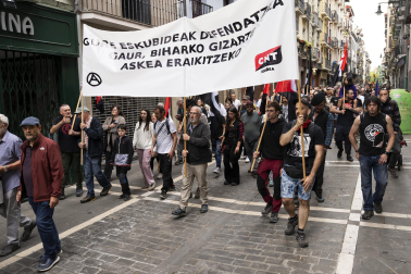 Manifestación de CGT, LKN, CNT y ESK por el 1 de mayo