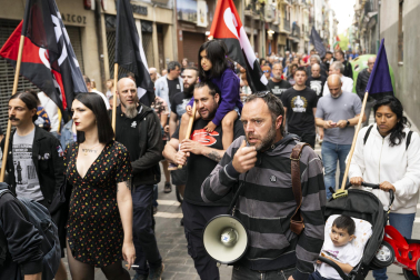 Manifestación de CGT, LKN, CNT y ESK por el 1 de mayo
