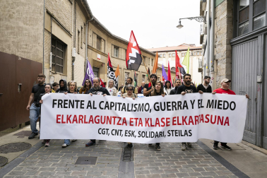 Manifestación de CGT, LKN, CNT y ESK por el 1 de mayo