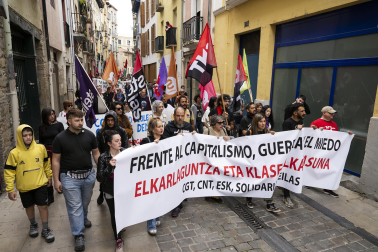 Manifestación de CGT, LKN, CNT y ESK por el 1 de mayo