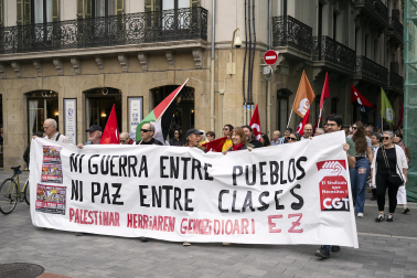 Manifestación de CGT, LKN, CNT y ESK por el 1 de mayo