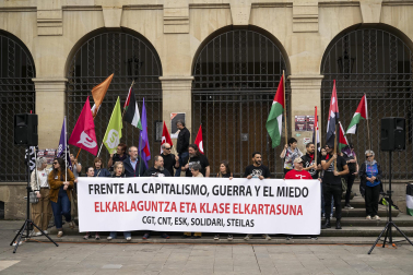 Manifestación de CGT, LKN, CNT y ESK por el 1 de mayo