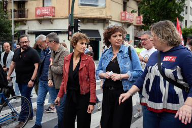 Fotos de la manifestación del UGT - CC OO por el 1 de mayo en Pamplona