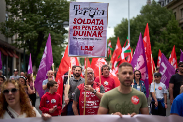 Fotos de la manifestación de LAB por el 1 de mayo