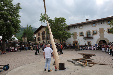 Alzamiento del 'Mayo' en Iturmendi.