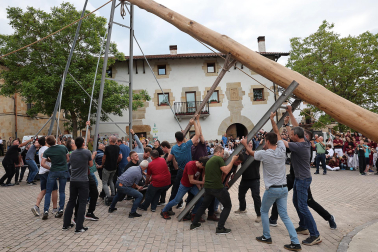 Alzamiento del 'Mayo' en Iturmendi.
