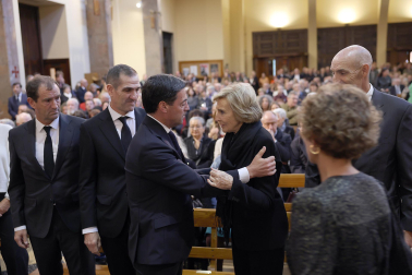 Funeral en Pamplona del lehendakari Carlos Garaikoetxea