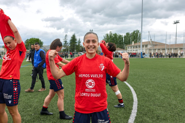 Partido de vuelta playoff de ascenso entre Osasuna Femenino B y Mallorca Internacional.