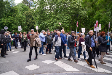 Fotos de la manifestación convocada por la Coordinadora de Plataformas Vecinales contra las plantas de biogás en Navarra