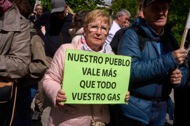 Fotos de la manifestación convocada por la Coordinadora de Plataformas Vecinales contra las plantas de biogás en Navarra
