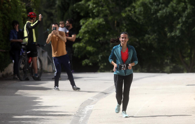 Participantes en el I Cross de Úcar disputado este domingo, 17 de mayo