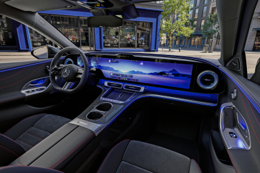 xInterior of the new electric Mercedes-Benz C-Class, 2026.