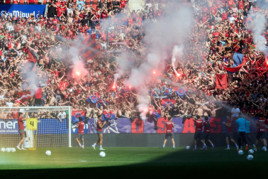 El osasunismo se conjuró este viernes, 22 de mayo, en el estadio de El Sadar para apoyar a los suyos antes del vital encuentro de última jornada contra el Getafe