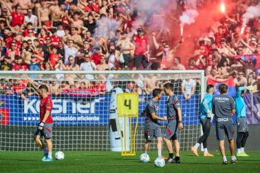El osasunismo se conjuró este viernes, 22 de mayo, en el estadio de El Sadar para apoyar a los suyos antes del vital encuentro de última jornada contra el Getafe