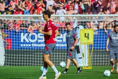 El osasunismo se conjuró este viernes, 22 de mayo, en el estadio de El Sadar para apoyar a los suyos antes del vital encuentro de última jornada contra el Getafe
