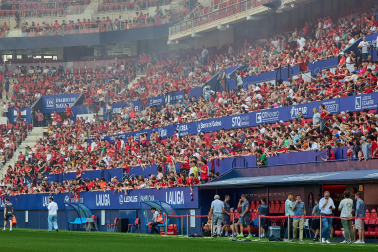 El osasunismo se conjuró este viernes, 22 de mayo, en el estadio de El Sadar para apoyar a los suyos antes del vital encuentro de última jornada contra el Getafe