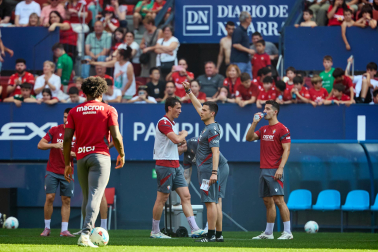El osasunismo se conjuró este viernes, 22 de mayo, en el estadio de El Sadar para apoyar a los suyos antes del vital encuentro de última jornada contra el Getafe