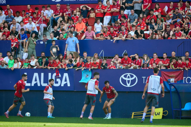 El osasunismo se conjuró este viernes, 22 de mayo, en el estadio de El Sadar para apoyar a los suyos antes del vital encuentro de última jornada contra el Getafe