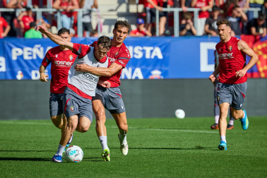 El osasunismo se conjuró este viernes, 22 de mayo, en el estadio de El Sadar para apoyar a los suyos antes del vital encuentro de última jornada contra el Getafe