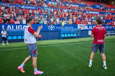 El osasunismo se conjuró este viernes, 22 de mayo, en el estadio de El Sadar para apoyar a los suyos antes del vital encuentro de última jornada contra el Getafe