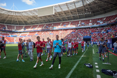 El osasunismo se conjuró este viernes, 22 de mayo, en el estadio de El Sadar para apoyar a los suyos antes del vital encuentro de última jornada contra el Getafe