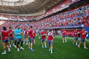 El osasunismo se conjuró este viernes, 22 de mayo, en el estadio de El Sadar para apoyar a los suyos antes del vital encuentro de última jornada contra el Getafe