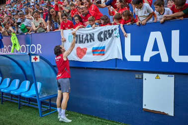 El osasunismo se conjuró este viernes, 22 de mayo, en el estadio de El Sadar para apoyar a los suyos antes del vital encuentro de última jornada contra el Getafe