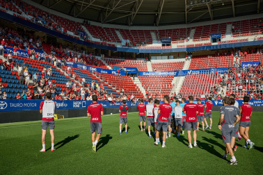 El osasunismo se conjuró este viernes, 22 de mayo, en el estadio de El Sadar para apoyar a los suyos antes del vital encuentro de última jornada contra el Getafe