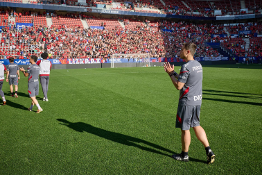 El osasunismo se conjuró este viernes, 22 de mayo, en el estadio de El Sadar para apoyar a los suyos antes del vital encuentro de última jornada contra el Getafe