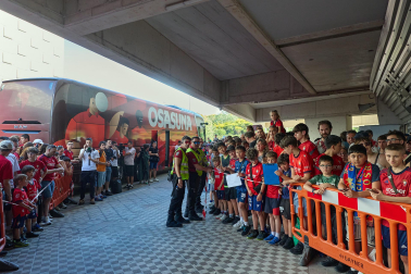 El osasunismo se conjuró este viernes, 22 de mayo, en el estadio de El Sadar para apoyar a los suyos antes del vital encuentro de última jornada contra el Getafe