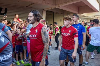 El osasunismo se conjuró este viernes, 22 de mayo, en el estadio de El Sadar para apoyar a los suyos antes del vital encuentro de última jornada contra el Getafe