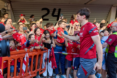 El osasunismo se conjuró este viernes, 22 de mayo, en el estadio de El Sadar para apoyar a los suyos antes del vital encuentro de última jornada contra el Getafe