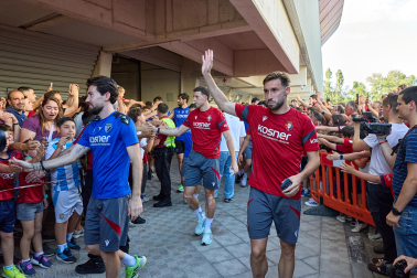 El osasunismo se conjuró este viernes, 22 de mayo, en el estadio de El Sadar para apoyar a los suyos antes del vital encuentro de última jornada contra el Getafe