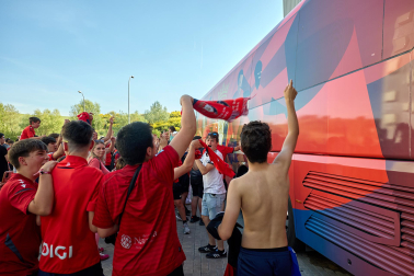 El osasunismo se conjuró este viernes, 22 de mayo, en el estadio de El Sadar para apoyar a los suyos antes del vital encuentro de última jornada contra el Getafe