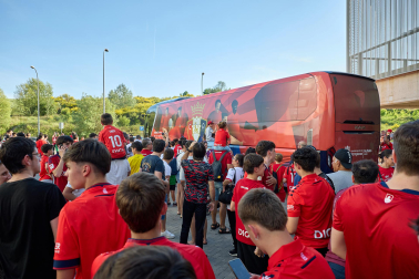 El osasunismo se conjuró este viernes, 22 de mayo, en el estadio de El Sadar para apoyar a los suyos antes del vital encuentro de última jornada contra el Getafe
