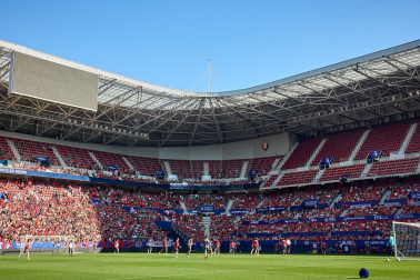 El osasunismo se conjuró este viernes, 22 de mayo, en el estadio de El Sadar para apoyar a los suyos antes del vital encuentro de última jornada contra el Getafe