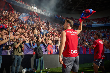 El osasunismo se conjuró este viernes, 22 de mayo, en el estadio de El Sadar para apoyar a los suyos antes del vital encuentro de última jornada contra el Getafe