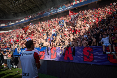 El osasunismo se conjuró este viernes, 22 de mayo, en el estadio de El Sadar para apoyar a los suyos antes del vital encuentro de última jornada contra el Getafe