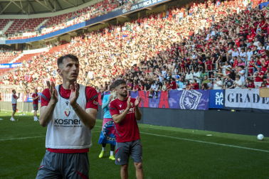 El osasunismo se conjuró este viernes, 22 de mayo, en el estadio de El Sadar para apoyar a los suyos antes del vital encuentro de última jornada contra el Getafe